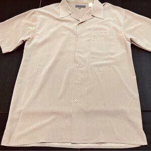 Men’s Maxini Collezione Short Sleeve Button-Up Shirt – Size L